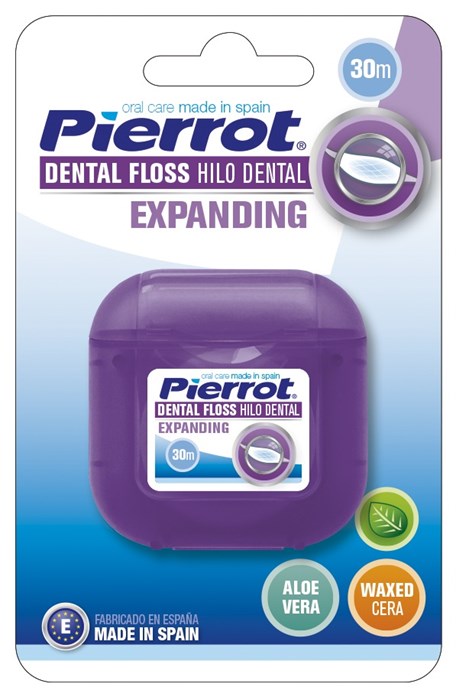 Нить межзубная вощеная Pierrot Expanding Dental Floss с алоэ, мятная. 8411732100487 - фото 345795