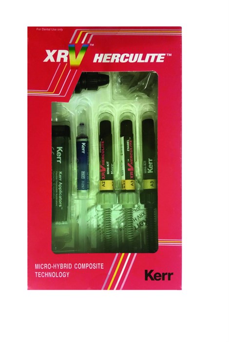 Herculite Mini Kit (3 шприца по 3 г) - композитный  материал эмаль А2, C3, дентин D3, OptiBond Solo Plus, протравливающий гель. 62831 - фото 346211