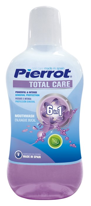 Ополаскиватель для полости рта Pierrot Total Care мятный, 500 мл. 8411732106915 - фото 346488