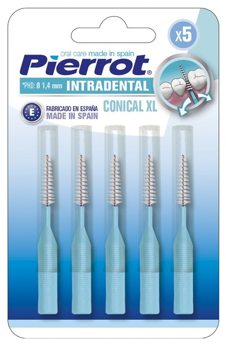 Ершики межзубные Pierrot Conical XL Interdental (1.4 мм) уп. 5 шт. 8411732104621 - фото 346493