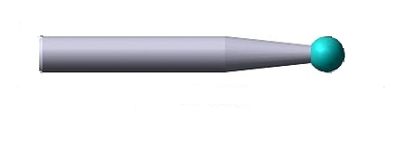 Головка алмазная стоматологическая сферическая 001,0'14 хв, 2,35 (тип 2) 807.104.001.014 - фото 349469