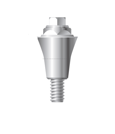 Прямой мультиюнит абатмент (Conical abutment) диаметр 4.8 мм, длина 3 мм, для стандартной и широкой линейки. UCA4803 - фото 354350