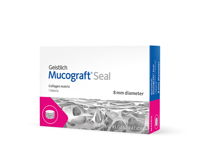 Коллагеновый матрикс: Mucograft Seal d=8 мм, коллагеновый матрикс для регенерации мягких тканей 30781.1 - фото 354369