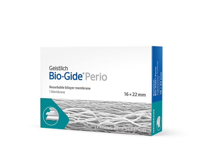 Bio-Gide Perio 16х22 мм, резорбируемая двухстойная барьерная мембрана, арт: 30902.3 30902.3 - фото 354488