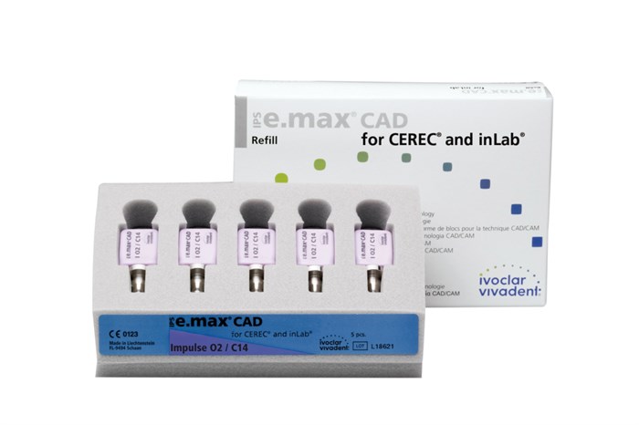 Блоки Ivoclar Vivadent IPS emax CAD CEREC/inLab Imp O1 C14 5 шт 637793 - фото 359476