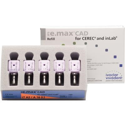 Блоки Ivoclar Vivadent IPS emax CAD CER/inLab LT A3 A16 (S) 5 шт 644369 - фото 359547