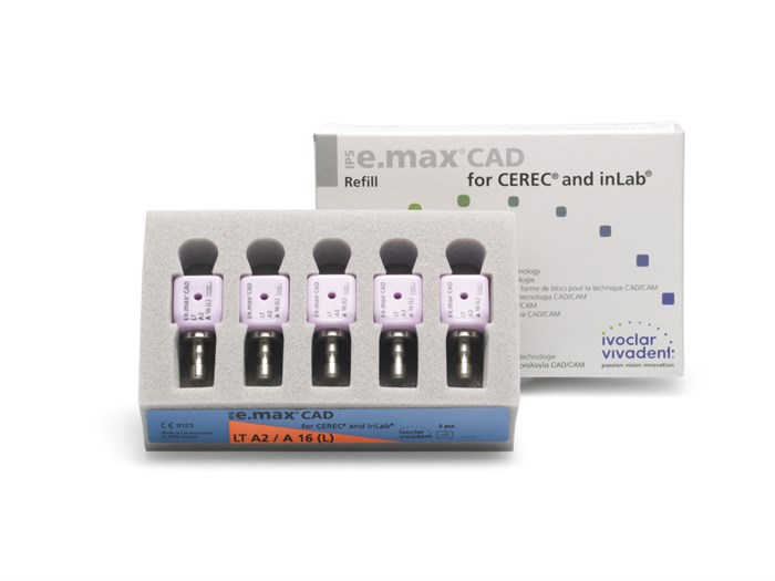 Блоки Ivoclar Vivadent IPS emax CAD CEREC/inLab LT A3,5 C16 5 шт 648191 - фото 359553