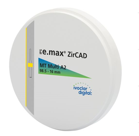 Диск диоксида циркония Ivoclar Vivadent  IPS emax ZirCAD MT Multi A2 98,5-16 мм 686878 - фото 359771