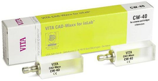 Блоки из беззольной пластмассы CAD-Waxx 40/15 (10 шт) EC4CW4010 - фото 360652