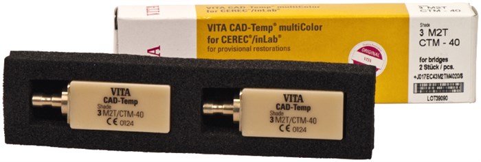 Блоки VITA CAD-Temp multiColor for CEREC/inLab, 1M2T, CTM-40, 2 шт EC41M2TM402 - фото 361565