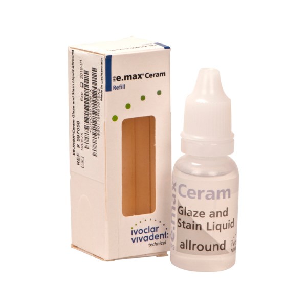 IPS e.max Ceram Gl-Stain Liquid allround - жидкость для глазури и красителей, 15 мл 597058 - фото 366735