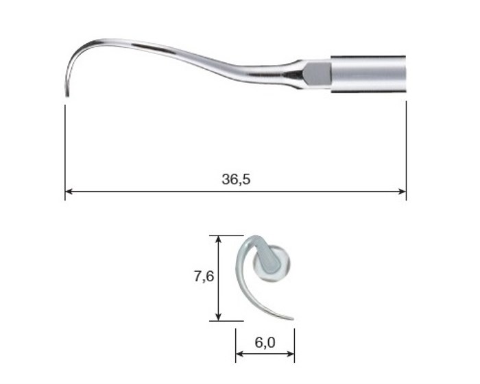 Ультразвуковая хирургическая насадка для пародонтологииP25R-S Ультразвуковая, хирургическая, стоматологическая насадка, для пародонтологии, насадка с наклоном вправо, NSK (Япония) Z305-115 - фото 373425