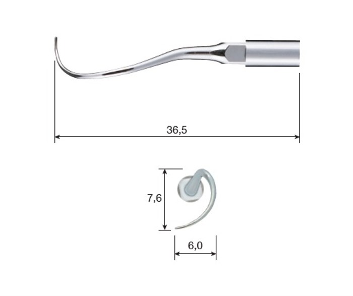 Ультразвуковая хирургическая насадка для пародонтологииP25L-S Ультразвуковая, хирургическая, стоматологическая насадка для пародонтологии, насадка с наклоном влево, NSK (Япония) Z305-116 - фото 373811