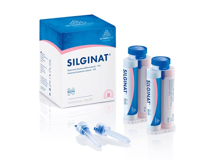 Silginat Normal pack13846 Silginat Normal pack (6 x 50 ml, 6 mixing tips): А-силикон среднетекучий. 1384611 - фото 376951