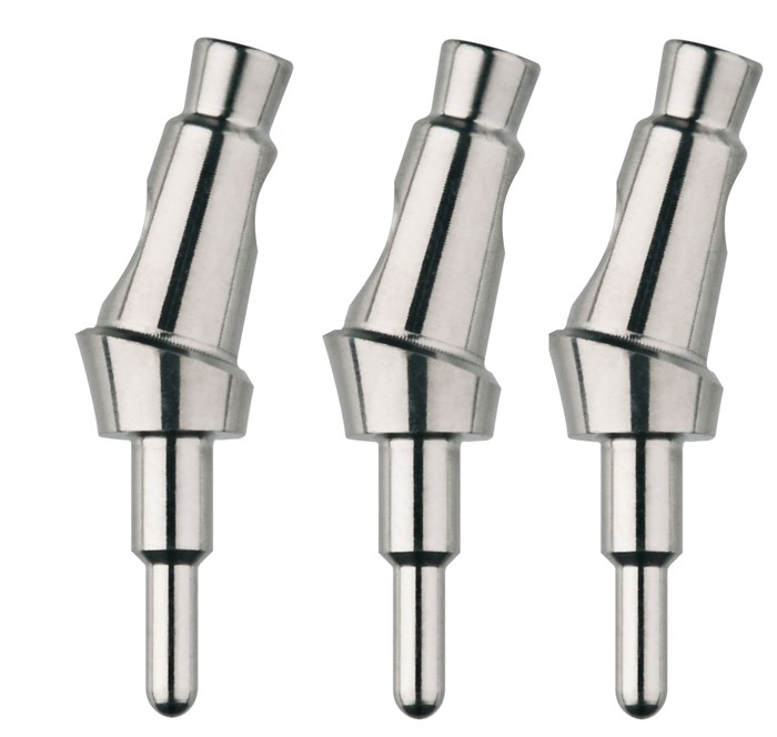 Набор примерочных абатментов (угловые) FRIADENT Select  Multipack Try-in Abutment angled, размер  D3.4/A15, в упаковке 3 шт, арт: 45-2293 45-2293 - фото 377432