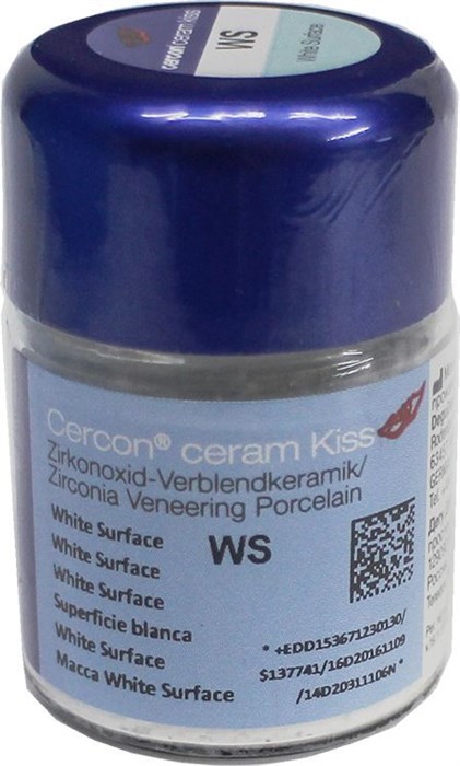 Cercon ceram kiss - специальная масса White Surface WS, 20 г., арт: 5367123013 5367123013 - фото 381789