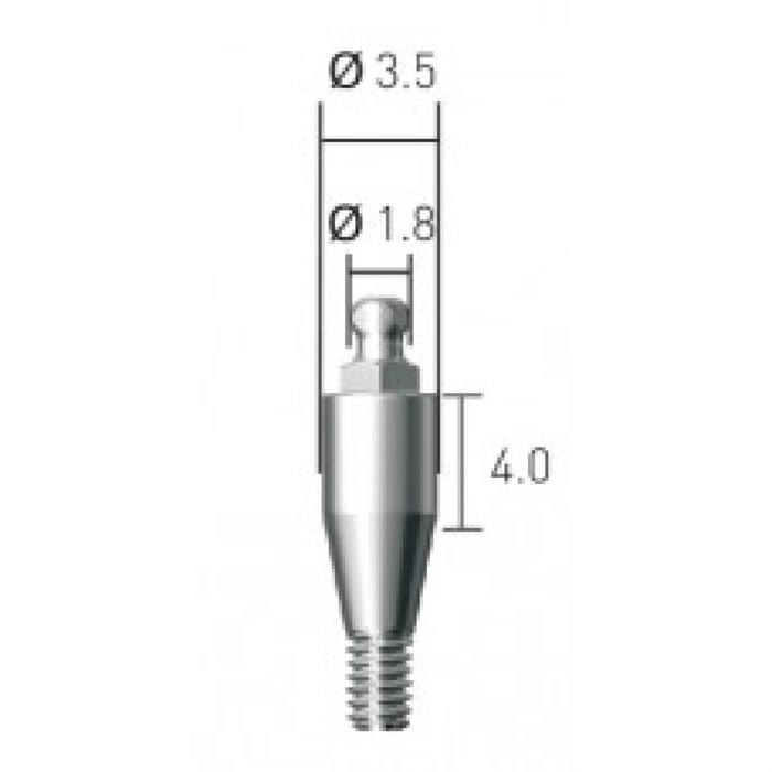 BAB354018 Шариковый аттачмент, Dentium (Ю.Корея) BAB354018 - фото 385157