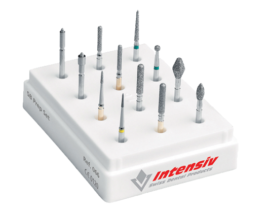 Боры стоматологически алмазные в наборах FG SB Prep Set, 12 шт., арт: FGRef.066 FGRef.066 - фото 385847