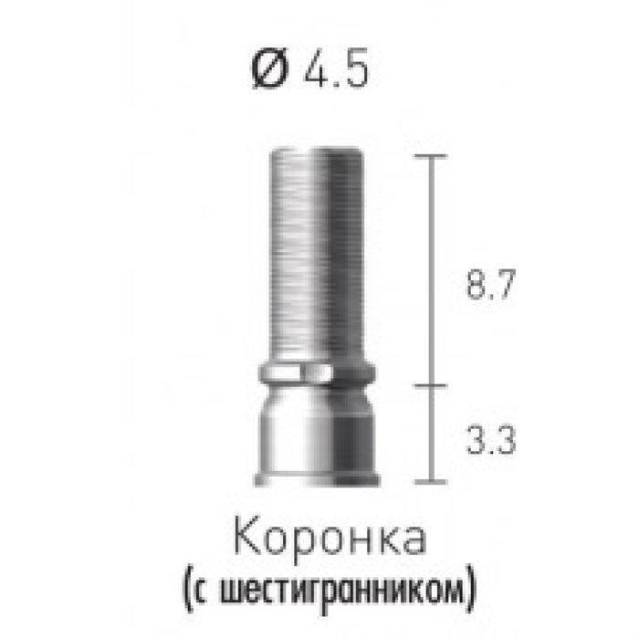 STC45SL Цилиндр титановый, винт абатмента с шестигранником, Dentium (Ю.Корея) STC45SL - фото 385892