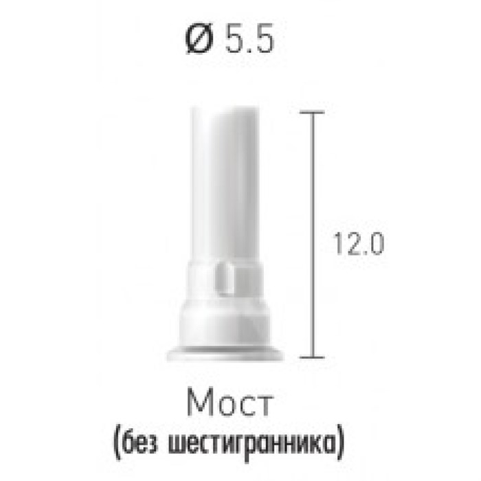 SBC55BL Выжигаемый цилиндр, Dentium (Ю.Корея) SBC55BL - фото 385898