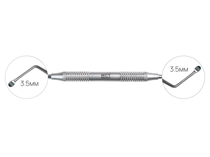 Кюретажная ложка изогнутая BOC-03BOC-04 Стоматологическая кюретажная ложка, изогнутая LUCAS 87, Mr.Curette Tech, Южная Корея BOC-04 - фото 385977