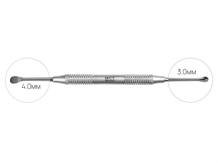 Кюретажная ложка MILLER CM9BOC-03 Стоматологическая кюретажная ложка MILLER CM9, Mr.Curette Tech, Южная Корея BOC-03 - фото 385987