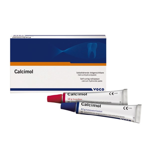 Calcimol - паста с гидроксидом кальция, набор 13 г + 11 г VOCO1097 - фото 386194