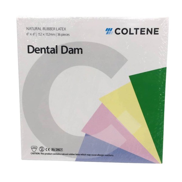 HYGENIC DENTAL DAM - латексные листы для коффердама, размер 152 х 152, средние, 36 шт H-02147 - фото 391080