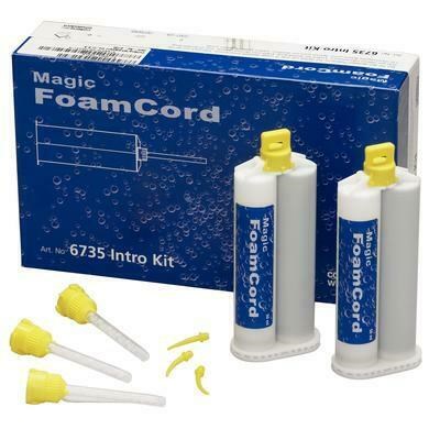 Magic FoamCord Intro Kit - материал для ретракции десны, 2 х 50 мл + набор колпачков Comprecap 6735 - фото 393003