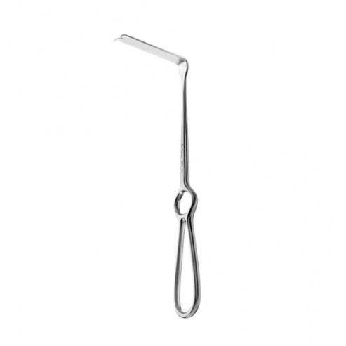 Ретрактор Surgical #4, хирургический, изгиб вниз, 70х14 мм SR4 - фото 397515