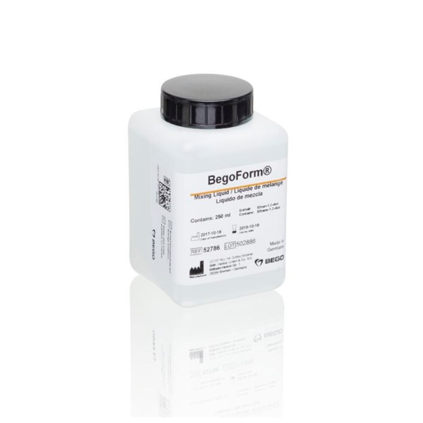 BegoForm Liquid - жидкость для замешивания паковочной массы, 250 мл 52786 - фото 400510