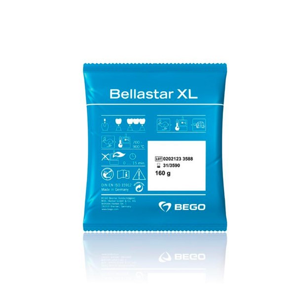 BellaStar XL - паковочный материал для сверхточного литья коронок и мостовидных протезов, 30х160 г 54361 - фото 400537