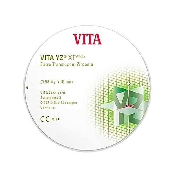 VITA YZ XT Color - экстра транслюцентный диоксид циркония, окрашенный, цвет D2, 98,4х20 мм EDCYX6982049 - фото 401667