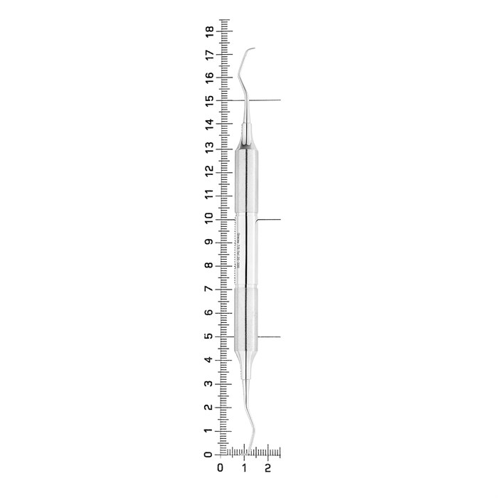 Кюрета парадонтологическая Gracey, форма 7/8, ручка DELUXE, диаметр 10 мм, 26-39B* 26-39B - фото 411100