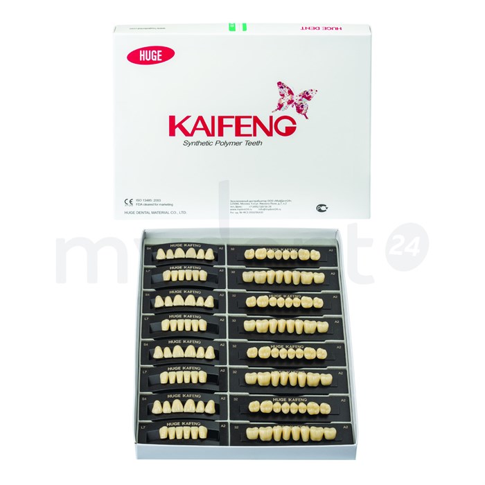 Зубы акриловые Кaifeng 28*1/ C4 S2 1 уп. (4 гарн.), C4S2/L2/30_Kaifeng C4S2/L2/30_Kaifeng - фото 415863