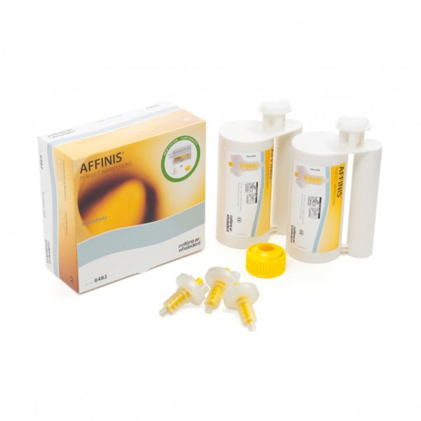 AFFINIS Putty System 360 Starter Kit - оттискной материал (A-силикон) 380 мл + 10 смесителей + фиксирующее кольцо 6471 - фото 417925