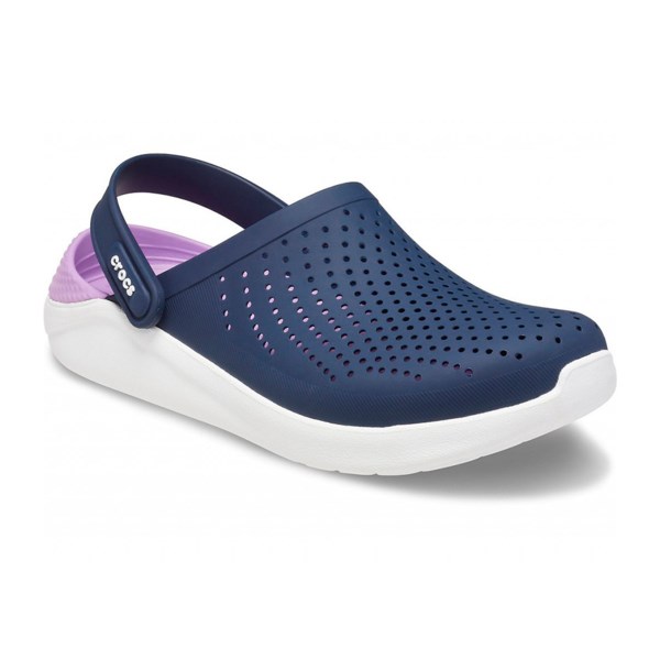 Сабо CROCS LiteRide Clog, темно-синие с сиреневым задником, 38-39 204592-4SP-M6W8 - фото 428789