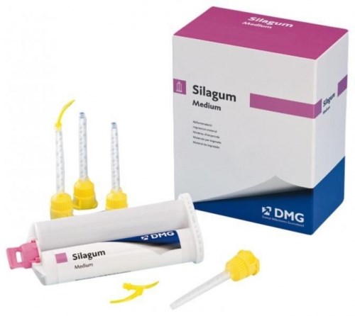 SILAGUM MEDIUM (2КАРТРИДЖА Х 50МЛ) КОРРИГИРУЮЩИЙ ОТТИСКНОЙ МАТЕРИАЛ 909716, DMG 00000001942 - фото 434373