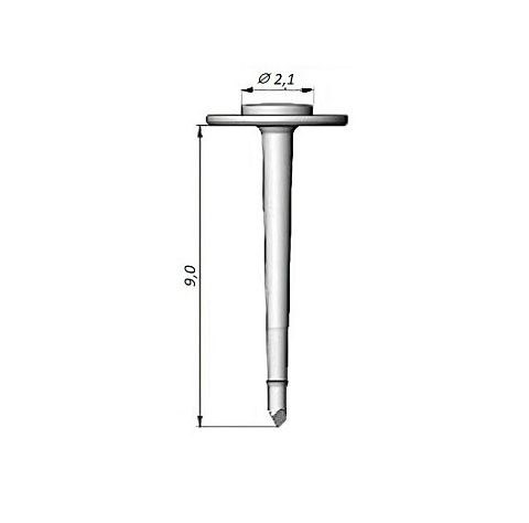 Набор безударных пинов UniFIX PIN-B2S-01.03 длиной 9 мм (5 шт.) PIN-B2S-01.03 - фото 435051