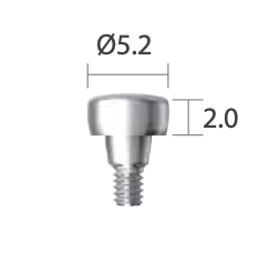 SOHAB4820 Формирователь десны, диаметр 5.2, высота 2 мм, Dentium (Ю.Корея) SOHAB4820 - фото 435097