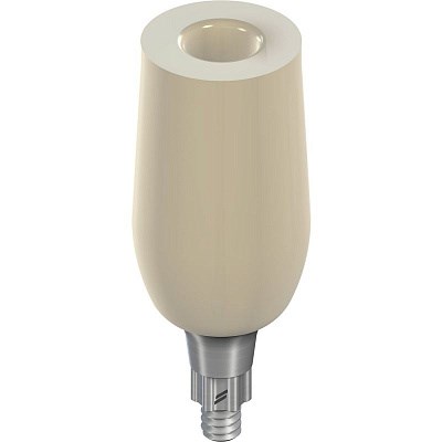 Абатмент временный RB/WB, диаметр 4.5 мм, высота 1.5 мм, VITA CAD-Temp, с винтом 064.4371 - фото 435177