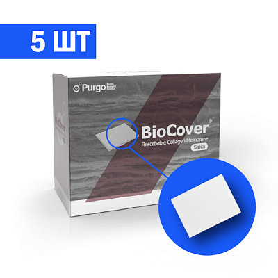 Мембрана коллагеновая рассасывающаяся Purgo BioCover, размер: 30мм x 40мм, 5 шт FA-T3040 - фото 435394