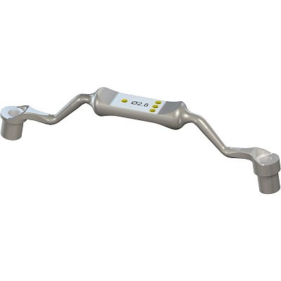 Держатель для втулки Ø 2.8 мм, ограничитель глубины на 1 мм/3 мм, Stainless Steel 026.0148 - фото 435670