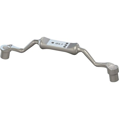 Держатель для втулки Ø 3.7 мм, ограничитель глубины на 1 мм/3 мм, Stainless Steel 026.0151 - фото 435672