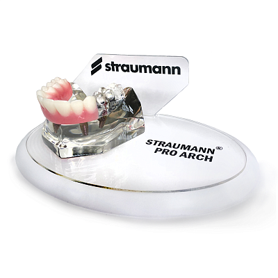 Челюсть Straumann Pro Arch демонстрационная прозрачная на подставке PRO ARCH DEMO-MODEL - фото 436300