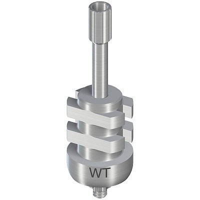 Трансфер оттискный WT для открытой ложки, длинный, высота 21 мм, с направляющим винтом 036.2001 - фото 436504