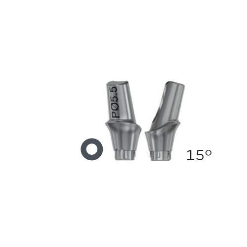 Абатмент полупрофильный TiDesign Profile EV 4.8, угловой 15°, диаметр 5.5 мм, высота 2 мм (TiDesign Profile EV 4.8, 15°, Ø5,5 - 2 mm), арт: 25599 25599 - фото 437346