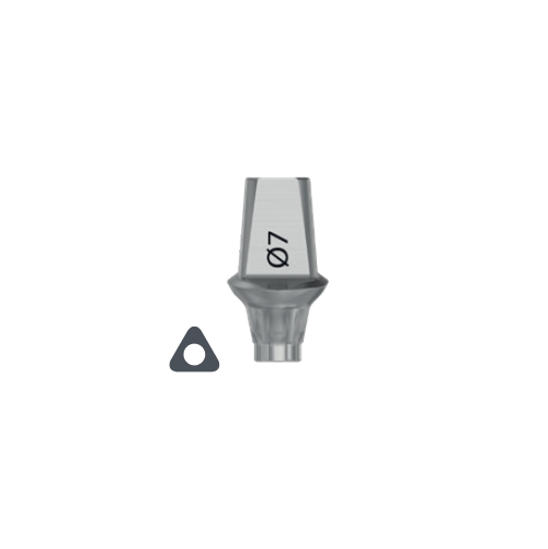 Абатмент полупрофильный TiDesign EV 4.8, диаметр 7 мм, высота 1,5мм Tri (TiDesign EV 4.8, Ø7 – 1,5 mm Tri), арт: 25341 25341 - фото 437461