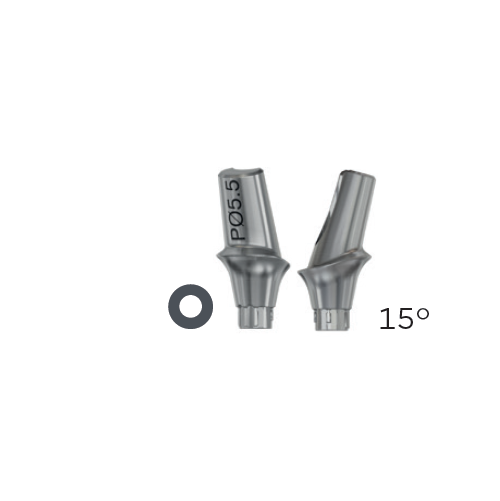 Абатмент полупрофильный TiDesign Profile EV 4.2, угловой 15°, диаметр 5.5 мм, высота 2 мм (TiDesign Profile EV 4.2, 15°, Ø5,5 - 2 mm), арт: 25595 25595 - фото 437474