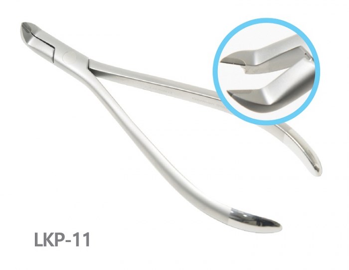 LKP-11 Кусачки лингвальные мини для лигатур и мягких дуг, 60° LKP-11 - фото 440976